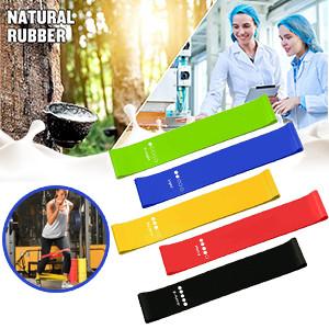 China Mini Hoop Latex Tpe Silicone Elastic Resistance training  Bands for sale