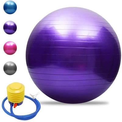 China Pvc Explosion Proof Fitness Yoga Balance Ball 75cm With Air Pump for sale
