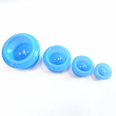 China Anti Cellulite Vacuum Transparent Cupping Cup Silicone Body Massage Therapy Suction Cupping Cup Set 4 Size for sale