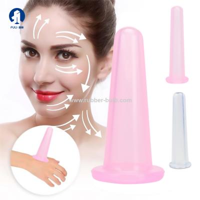China Silicone Cupping Therapy 4 Pcs Set - Facial & Body Massage Cups With Free Anti Cellulite Facelift, Anti Aging for sale