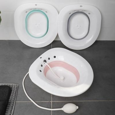 China Sitz Bath For Toilet Seat  Foldable Design  Perfect For Postpartum Care  Yoni Steam For Soothing And Relieving Perineal for sale