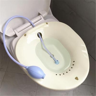 China Sitz Bath For Toilet Seat, Foldable Squat Free Sitz Bath Ideal For Pregnant Postpartum Care & Yoni Steam Seat for sale