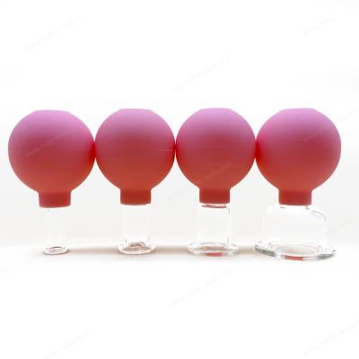 China High Repurchse Rate Oem Color Anti Wrinkle Facial Silicone Massage Therapy Cupping Set for sale