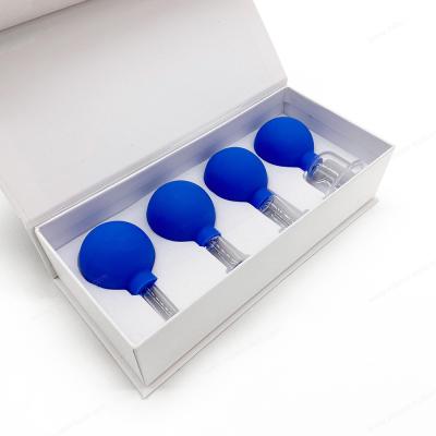 China 55mm Medical Grade Glass PVC Massage Cupping Cup Set Suction Therapy good for health for sale
