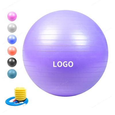 China Anti Burst Pvc 55cm 21.7 inch  Exercise Yoga Ball With hand Pump or foot pump for sale