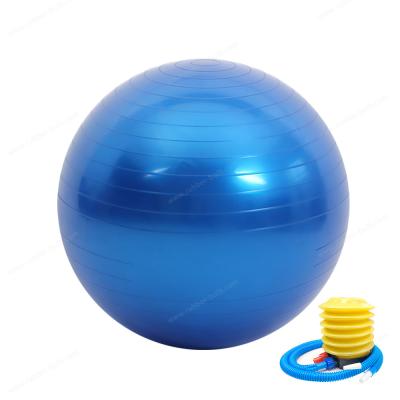 China 65cm yoga ball Eco-friendly pvc anti burst and non-slip balance exercise fitness  ball for sale