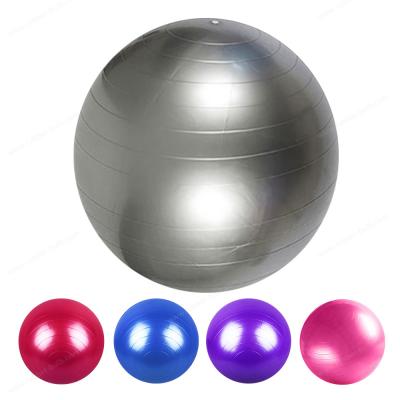 China Anti Burst Soft PVC 45 55 65 75cm Gym Yoga Ball Exercise Equipment Gym Ball for sale