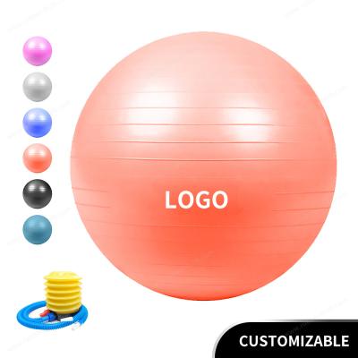 China PVC Balance Exercise Ball 55cm 65cm 75cm With Resistance Bands for sale