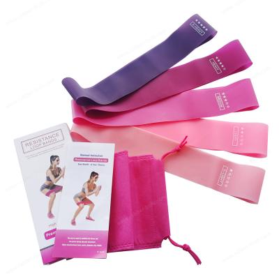 China OEM logo Latex Tpe Silicone Home Exercise Resistance Bands Set for sale