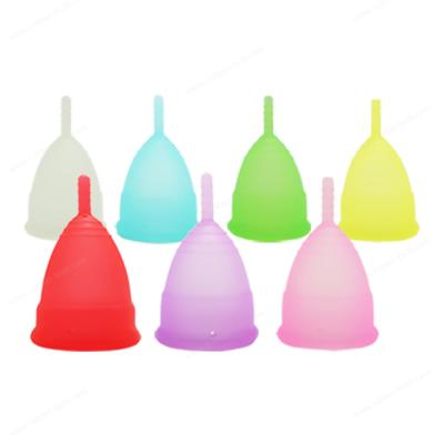 China Medical Silicone Menstrual Reusable Period Cups 2pcs Soft Flexible with 1 Storage for sale