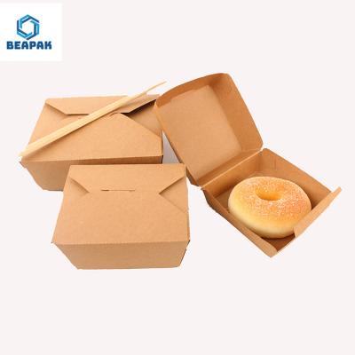 China Kraft Custom Food Packaging Boxes for sale