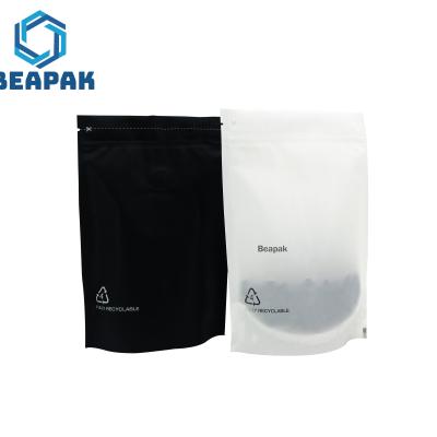 China Recyclable Flat Bottom Pouch Zipper Plastic Food Pouches for sale