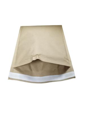 China Die - Cut Natural Brown Kraft Bubble Mailer Padded Mailing Envelopes 3D Honeycomb Structure for sale
