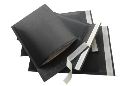 China Black Paper Padded Mailing Envelopes , Biodegradable All Paper Padded Envelopes for sale