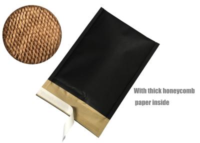 China Honeycomb Paper Padded Mailers , Black Self Seal Padded Mailing Envelopes for sale