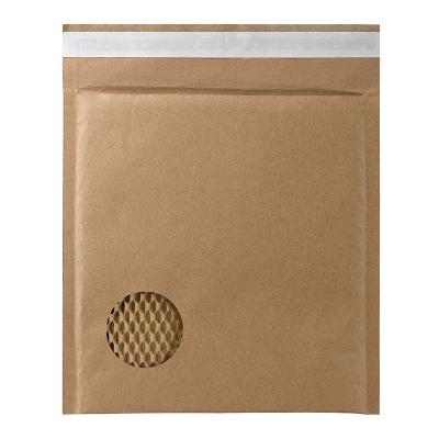 China Compostable 100% kraft Paper shipping envelopes  honeycomb paper cushion mailer for sale