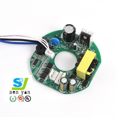 China 1.6mm Double Layer PCB Board Fan Controller PCB Green Solder Mask for sale