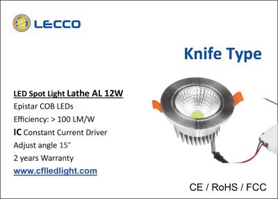 China Recessed Led Spot Lamp Blade Type , 10 Watt Led Spotlight 15° Adjust Angle 1000 LM for sale