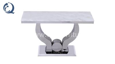 China Living Room 65kg European Style Console Table 160cm Stainless Steel Frame for sale