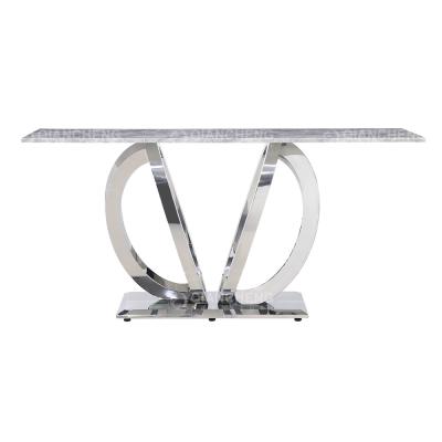 China Elegant Marble SS Console Table 120x40x80cm Long Lasting Wear for sale
