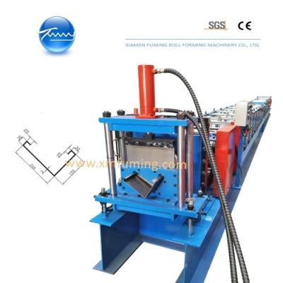 China Vertical Post Container House Roll Forming Machine Automatic Hydraulic Cutting for sale