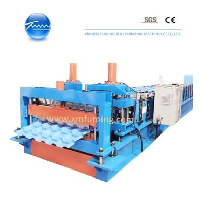 China Customized Glazed Roof Tile Roll Forming Machine For Metal Profiles for sale