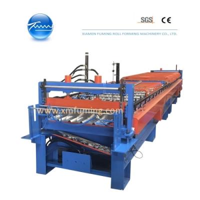 China Powerful Floor Decking Roll Forming Machine PPGI Material Customized for sale