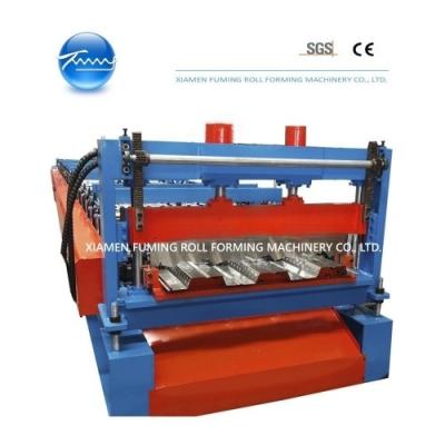 China 11KW Sheets Floor Decking Roll Forming Machine PLC Control System for sale