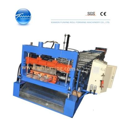 China Auto Floor Decking Roll Forming Machine Precise Cutting Length for sale
