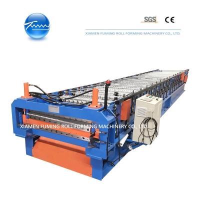China Stable Wall Cladding Roof Panel Roll Forming Machine Precision Dual Level for sale