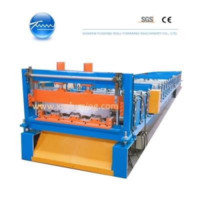 China Stable Floor Decking Roll Forming Machine 18,5KW Voor het vormen van platen Te koop