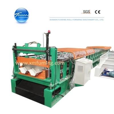 China Profile Metal Roofing Roll Former Automatic Boltless Roof Panel Forming Machine for sale