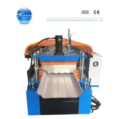 China Custom Lock Seam Roof Panel Roll Forming Machine Powerful Electrical for sale