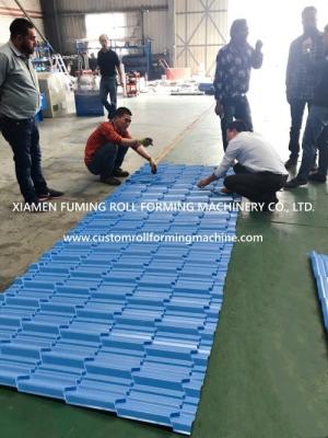 China 7.0KW Metal Roof Tile Roll Forming Machine High Speed To 6m Long Sheet for sale