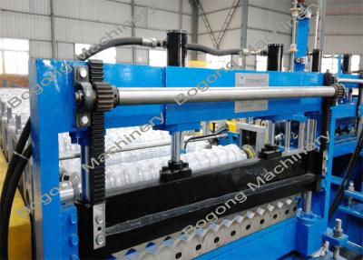 China Metal Corrugated Roof Panel Roll Forming Machine With Hydraulic Unit for sale