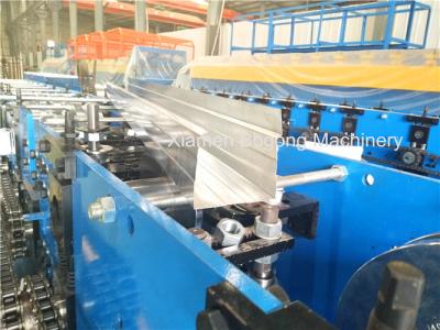 China Metal Gutter Roll Forming Machine , Rain Gutter Making Machine 7.5KW Driving Motor for sale