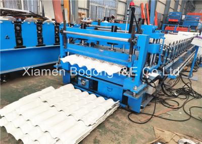 China 7.5KW Corrugated Metal Roof Roll Forming Machine For PEB Project for sale