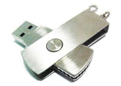 China Metal 4 gig USB Flash Drive Memory Stick Stainless Steel Swivel Pear Chain for sale