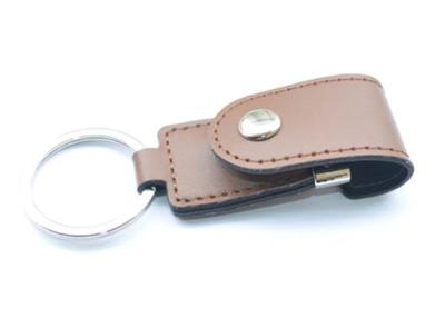 China Leather Large Capacity Flash Drive , USB Flash Drive Storage with Write Delete Protection Switch for sale