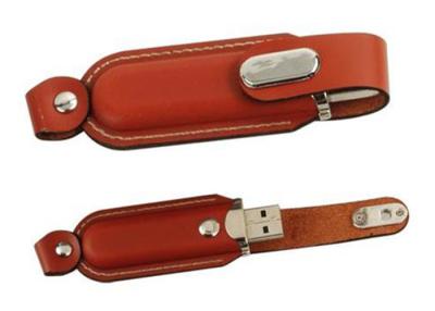 China Stylish Leather USB 32GB Flash Drive Logo Customized For Business Gift for sale