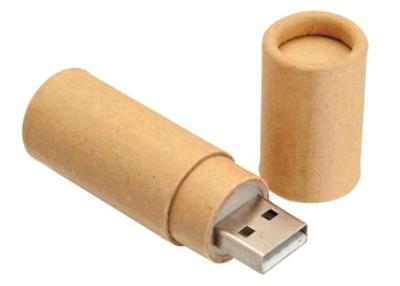 China High Speed USB Memory Stick Recyclable Cylinder Paper With Logo Imprinted for sale