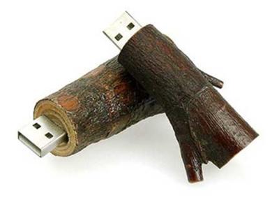 China Office Eco-friendly Wooden USB Flash Drives Natural Tree Branch Style USB Thumb Drives for sale