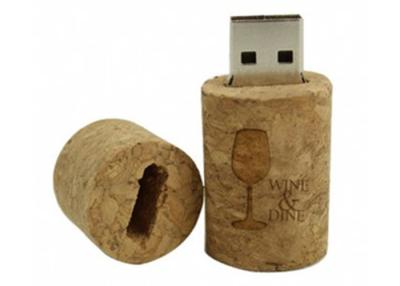 China Red Wine Cork Wooden USB Flash Drive Memory Stick Logo Engraved For Promotional Gift for sale