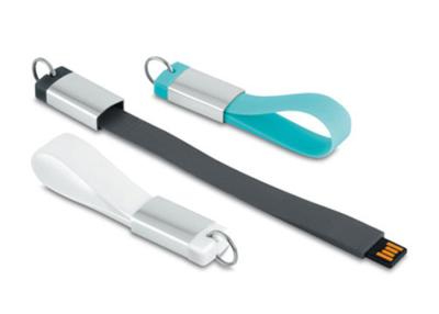 China Custom USB Wristband USB Flash Drive Keyring Unisex Bracelet Silicone for sale