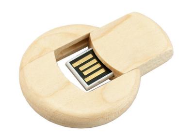China Round Twist Wooden USB Memory Stick 8GB High Speed Maple Wood USB Flash Drives for sale