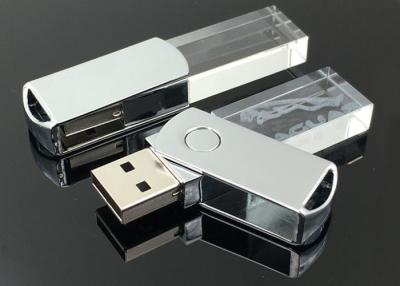 China Crystal USB Flash Drive Classical Swivel, Real Capacity 8GB USB 2.0 Memory Stick for sale