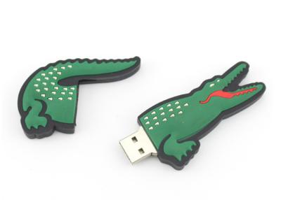 China PVC Custom USB Flash Drives Cool Crocodile Style Real 32GB Capacity USB Thumb Drives for sale