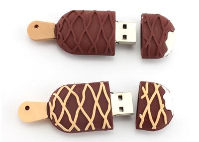 China PVC Custom USB Flash Drives Ice Cream Style Real 32GB Capacity USB Thumb Drives for sale