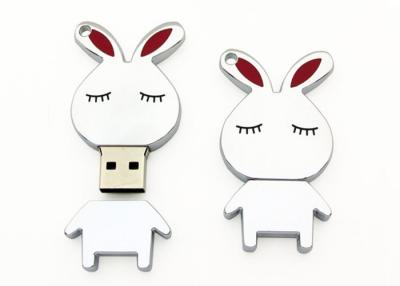 Chine Le lapin mignon de bande dessinée a formé la capacité totale du dispositif 16GB 32GB 64GB d'entraînements d'instantané d'USB à vendre