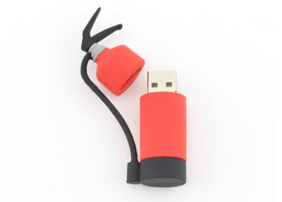 China Cute Fire Extinguisher PVC Custom USB Flash Drives Full Capacity Soft Rubber Memory Sticks for sale